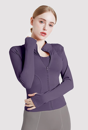 Open image in slideshow, Flow Motion Zip Jacket: Women&#39;s Quick-Dry &#39;BBL Jacket&#39; Workout Top
