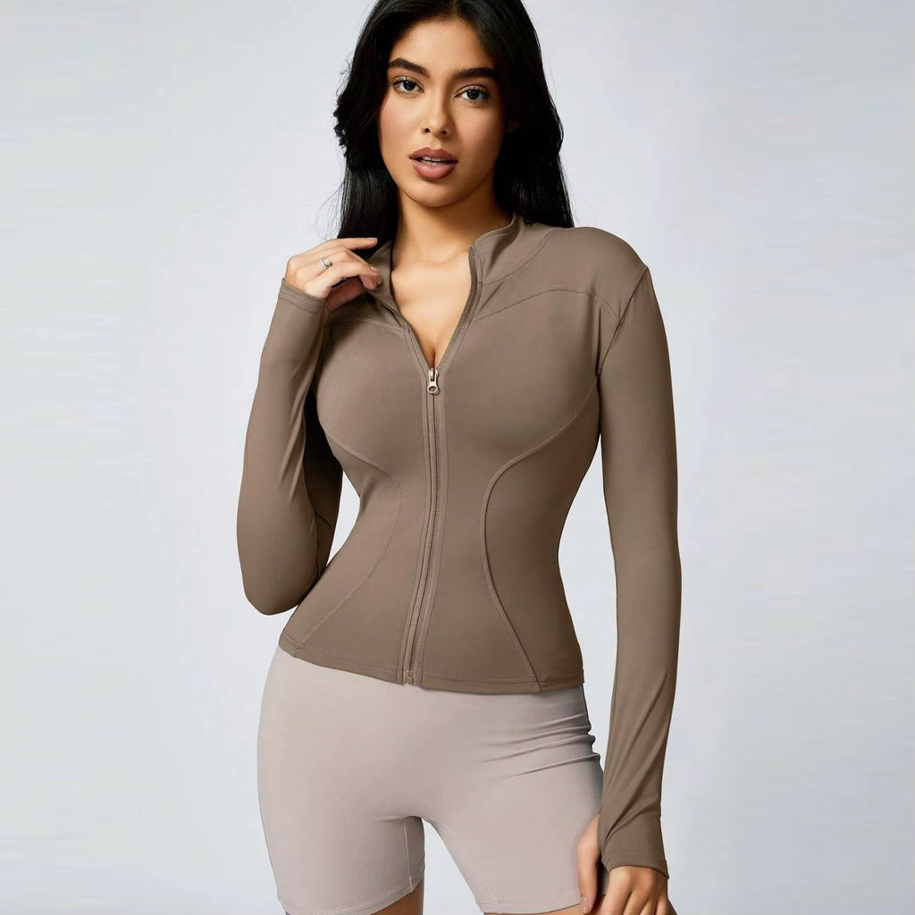 Flow Motion Zip Jacket: Women's Quick-Dry 'BBL Jacket' Workout Top